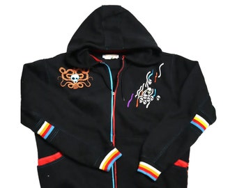 Rare Coogi Graphic Hip Hop Hooded Jacket (Size L)