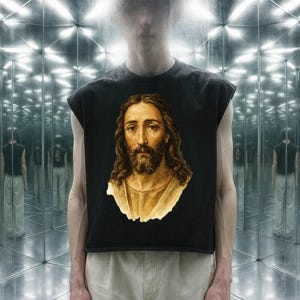 Vintage Icon Graphic Muscle Tank – Streetwear Sleeveless Tee French Terry Boxy Tank Top