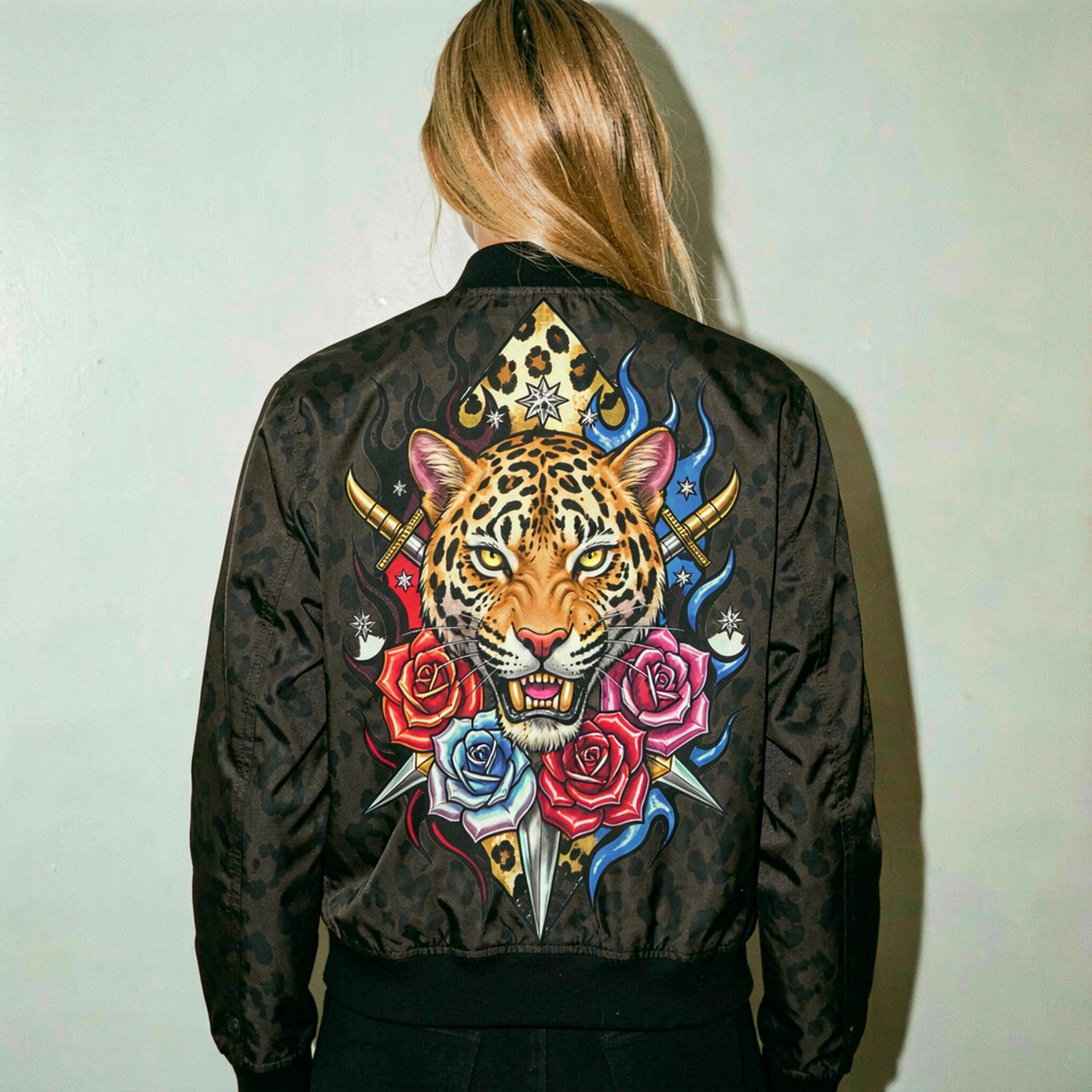 Tattoo Style Bomber Jacket - Etsy