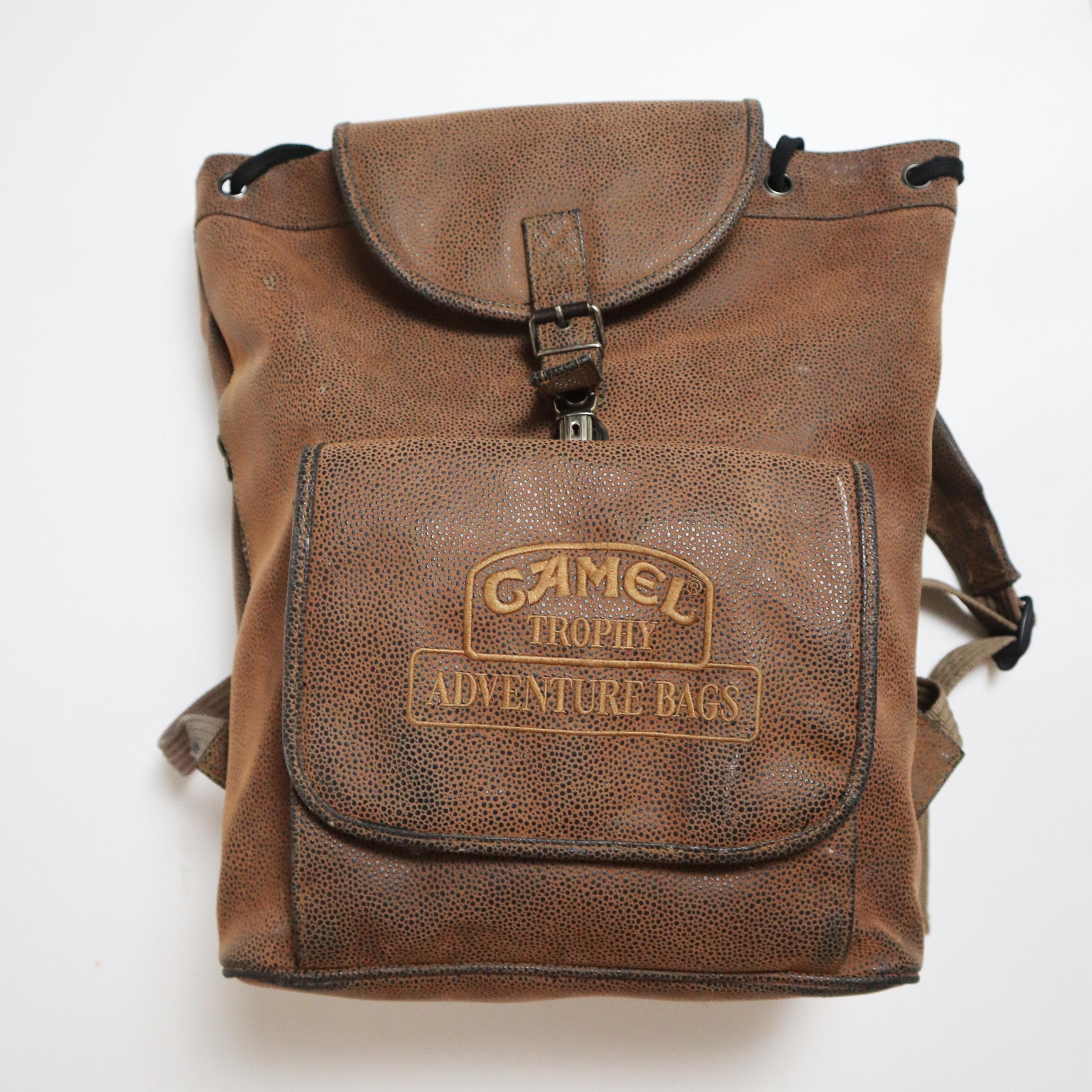 camel leather school backpack Very Rare Vintage Camel Trophy Leather Backpack – Premium Brown Leather for  Adventurers | Iconic Design | Handcrafted| Travel & Exploration