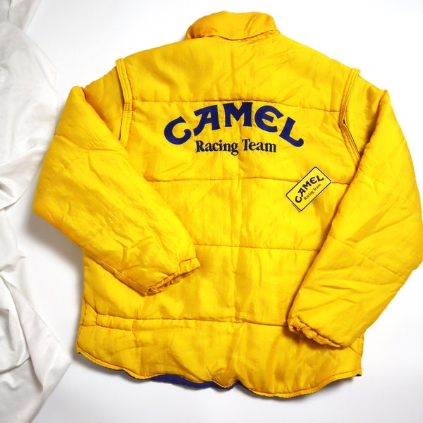 Camel Racing Team Rare Embroidered Logo Work Jacket from the '90s - Size M-L