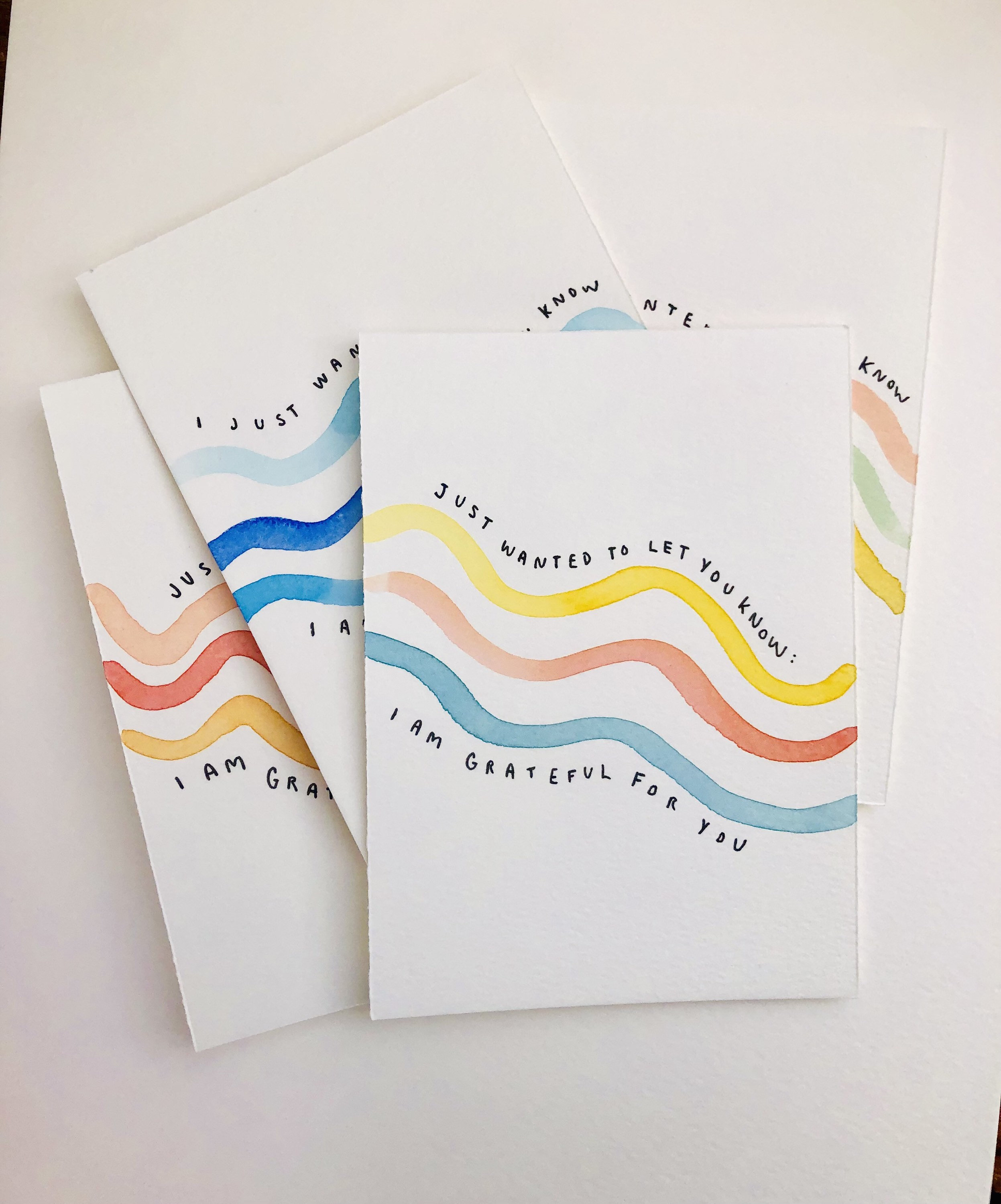 Handmade Watercolor Thank You Card Set - Grateful Cards - Etsy
