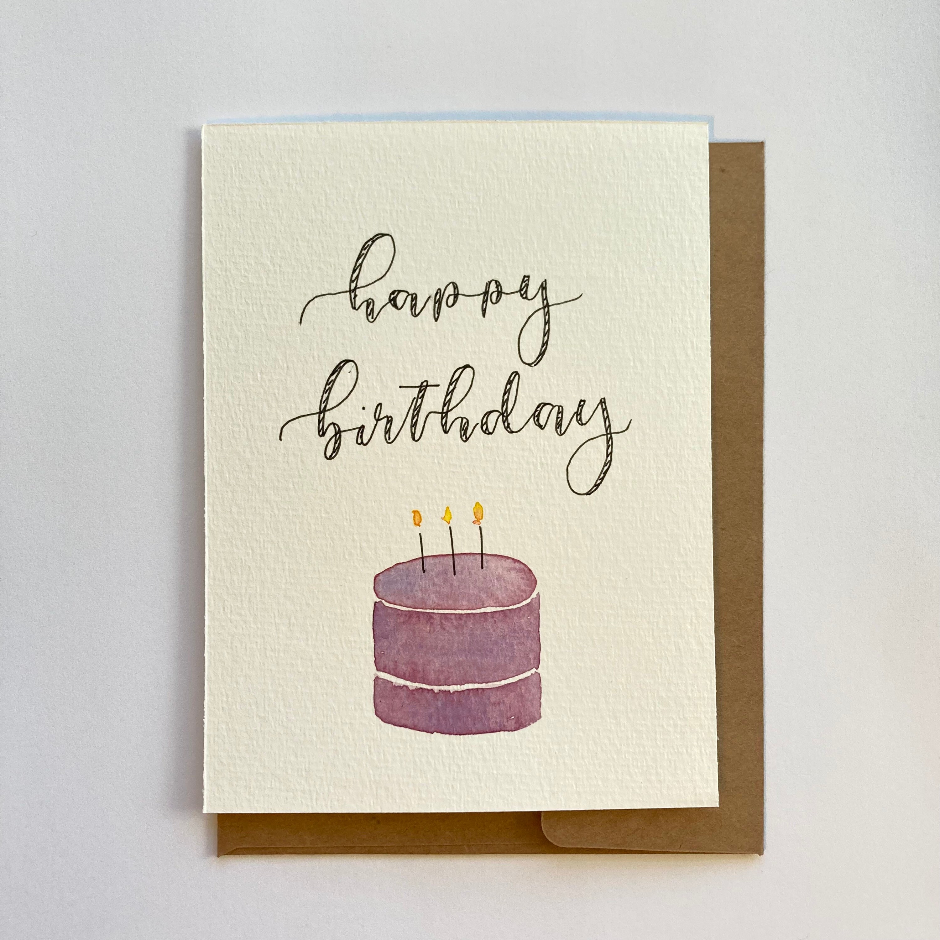 Biglietto di auguri di compleanno, 'Torta di compleanno' - Italia