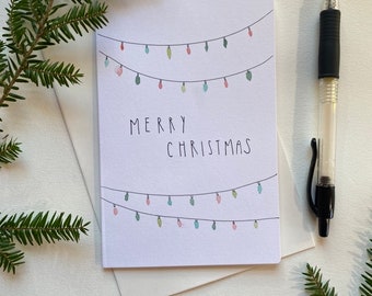 Christmas Cards, Holiday Cards, Christmas Lights, Christmas Card Sets, Holiday Card Set, Handmade, Christmas, Cards, Christmas Lights Cards