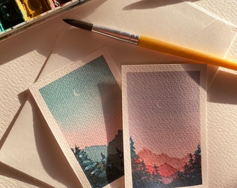 Small watercolor painting Watercolor