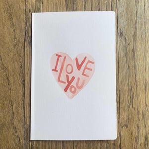 Linda tarjeta de aniversario, tarjeta de amor, tarjeta de San Valentín.