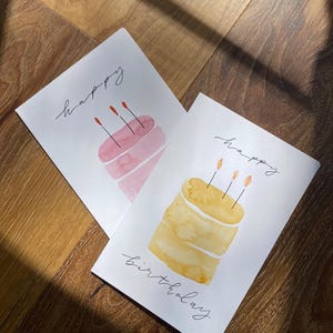 Tarjeta de pastel de cumpleaños/Tarjeta de cumpleaños divertida/Para ella/Para él/Para niños