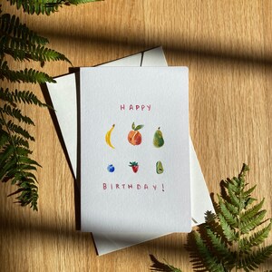 Lustige Obst-Geburtstagskarte