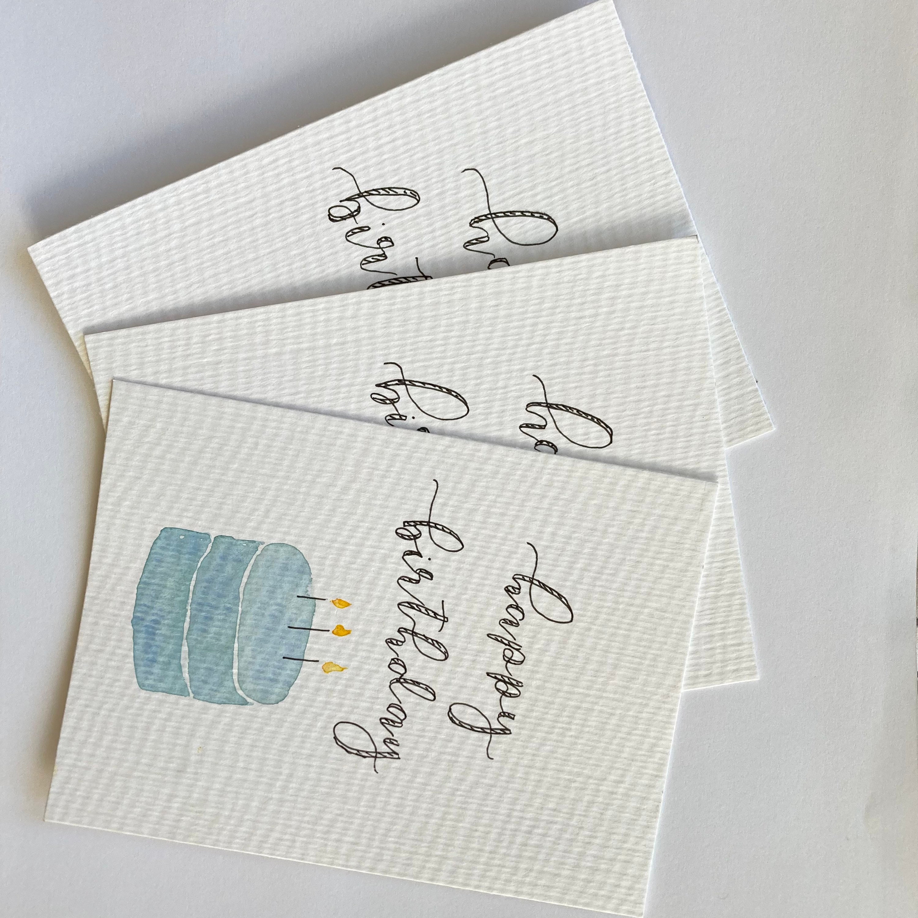 Hand-painted Watercolor Birthday Card With Matching Envelope - Etsy
