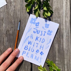 Gewoon een kind met grote plannen/viering/afstudeerkaart/leuke viering/afstudeerkaart!