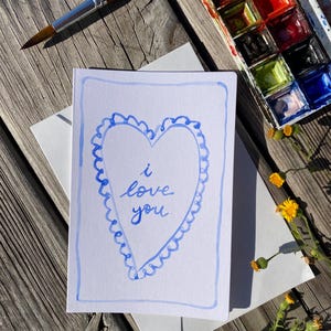 Tarjeta de te amo/Tarjeta de aniversario/para ella/para él