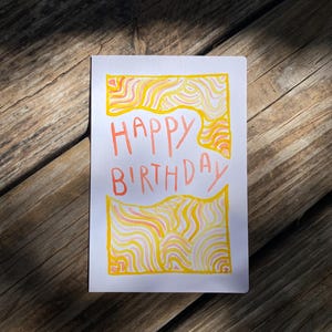 Alles Gute zum Geburtstag Karte Uniqe/Süße/Abstrakte Geburtstagskarte
