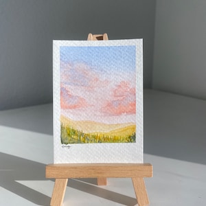 Missouri Sunset Mini pintura de acuarela