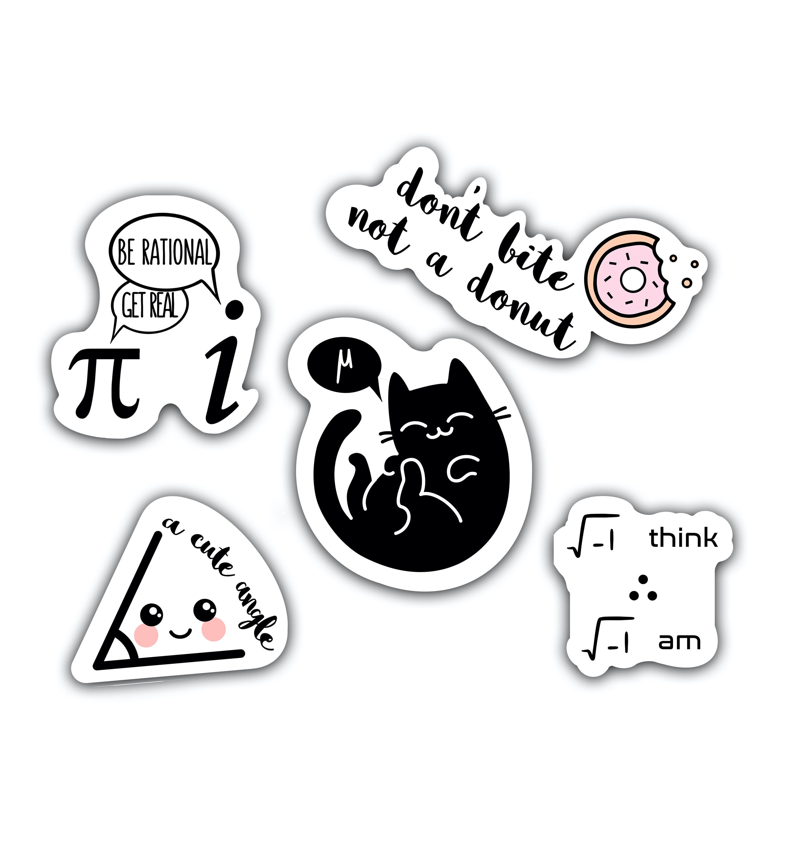 Cute Funny Math Sticker Set Great Gift for Math Enthusiasts - Etsy