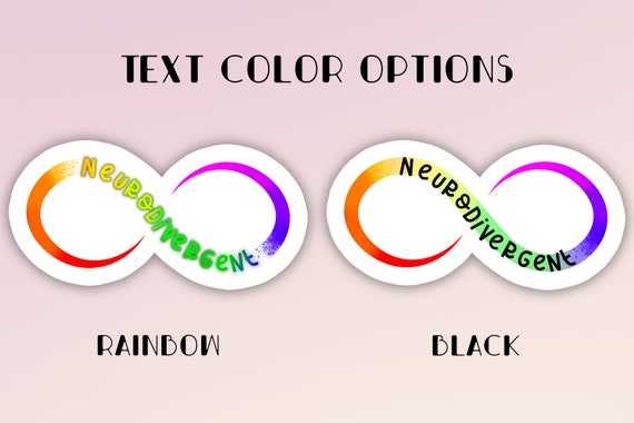Neurodivergent Rainbow Infinity Symbol For Neurodiversity Actually