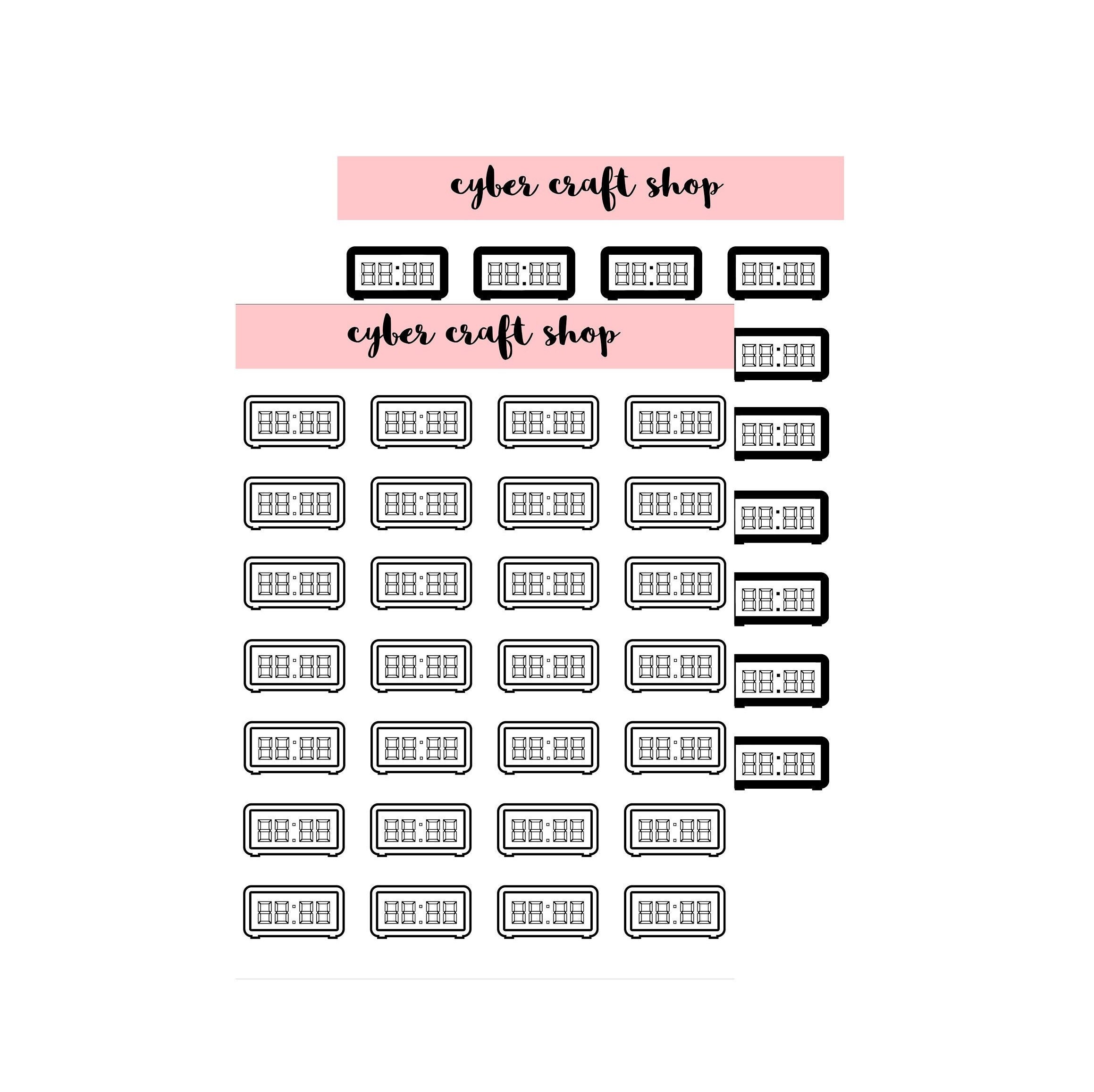 Timer sticker kit perfect for home school college students Etsy