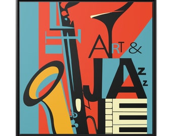 Art Jazz Poster | vintage jazz poster |  Vintage Jazz Art | Midcentury art |  Jazz Wall Art | Jazz Poster  | jazz fest poster | Jazz Art