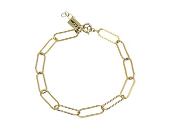 Madison Smooth Paperclip Bracelet