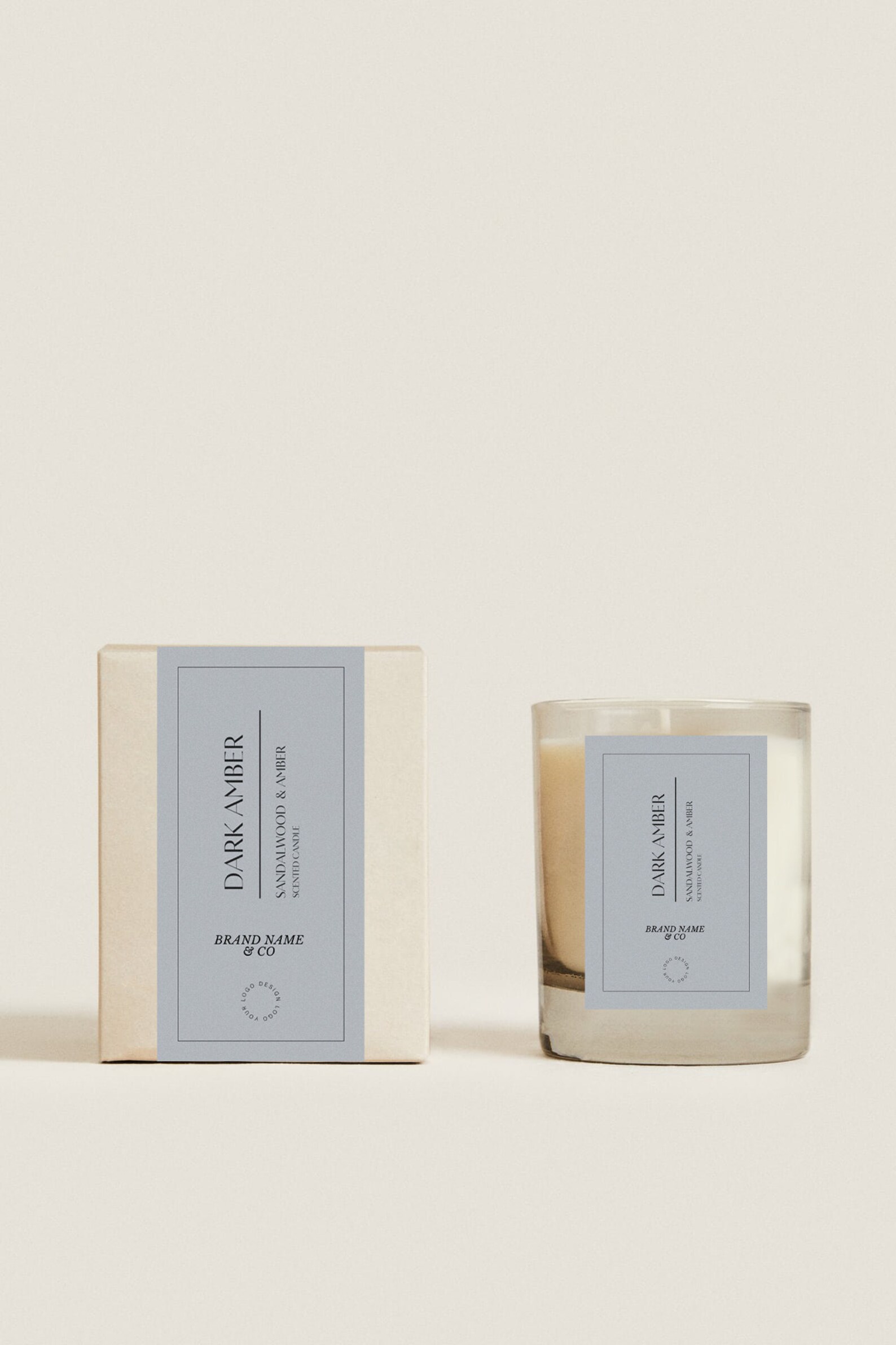 Vertical Candle Label Template Thin Candle Label Design Etsy