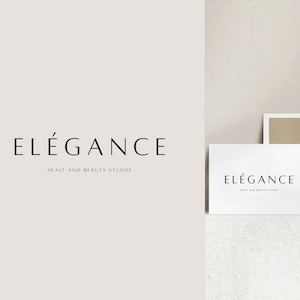 Premade Feminine Logo Design, Modern Only Text logo, Elegant Beauty Salon Logo, Clothing Brand Logo, Interior Studio Logo, Branding Kit
