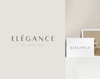 Premade Feminine Logo Design, Modern Only Text logo, Elegant Beauty Salon Logo, Clothing Brand Logo, Interior Studio Logo, Branding Kit
