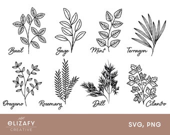 Download Herb Labels Svg Etsy