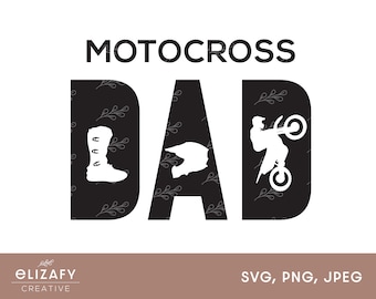 Motocross Papá SVG / Día del Padre SVG / Dirt Bike Dad svg / Motocross svg / Dirtbike svg / Regalos para papá /