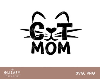 Cat Mom SVG | Fur Mama SVG | Cat svg | Cat Paw svg | Cat Quote svg | Paw Print svg | Fur Mom svg | Mothers Day svg