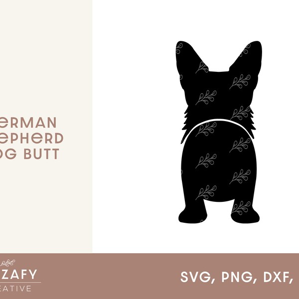 German Shepherd Dog Butt Svg Etsy Sweden