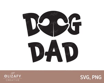 Perro Papá SVG / Perro Papa SVG / Piel Papá SVG / Regalo de perro / Regalo para él / Pata Impresión svg / Regalo para papá / Día del Padre svg / Regalo de papá