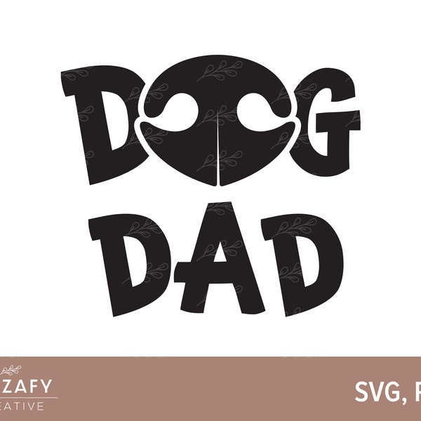 Dog Dad SVG | Dog Papa SVG | Fur Dad SVG | Dog Gift | Gift for Him | Paw Print svg | Gift for Dad | Father's Day svg | Dad Gift