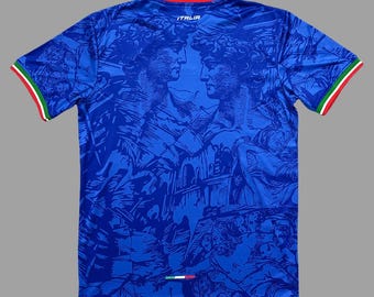 Special Edition Italy X Versace Sponsor Puma Soccer Jersey Size L