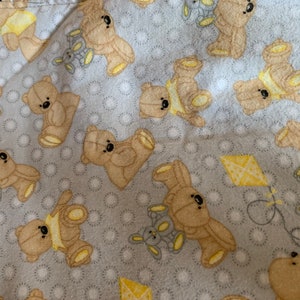 Cute Teddy Flannelette Receiving Wrap