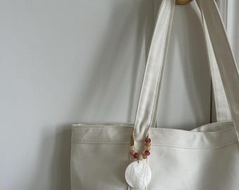 Mother of Pearl Carabiner Bag Charms