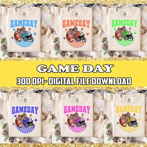 Game Day Bundle Png, Coquette Football Png, Football Season Png, Football Coquette Png, Football Game Day Png Sublimation Designs