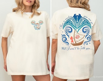 Disney Moana png, Camiseta "Pase lo que pase, sé el camino", Aventura Disney png, Viaje a WDW png, Camiseta Moana con orejas de Mickey Mouse png