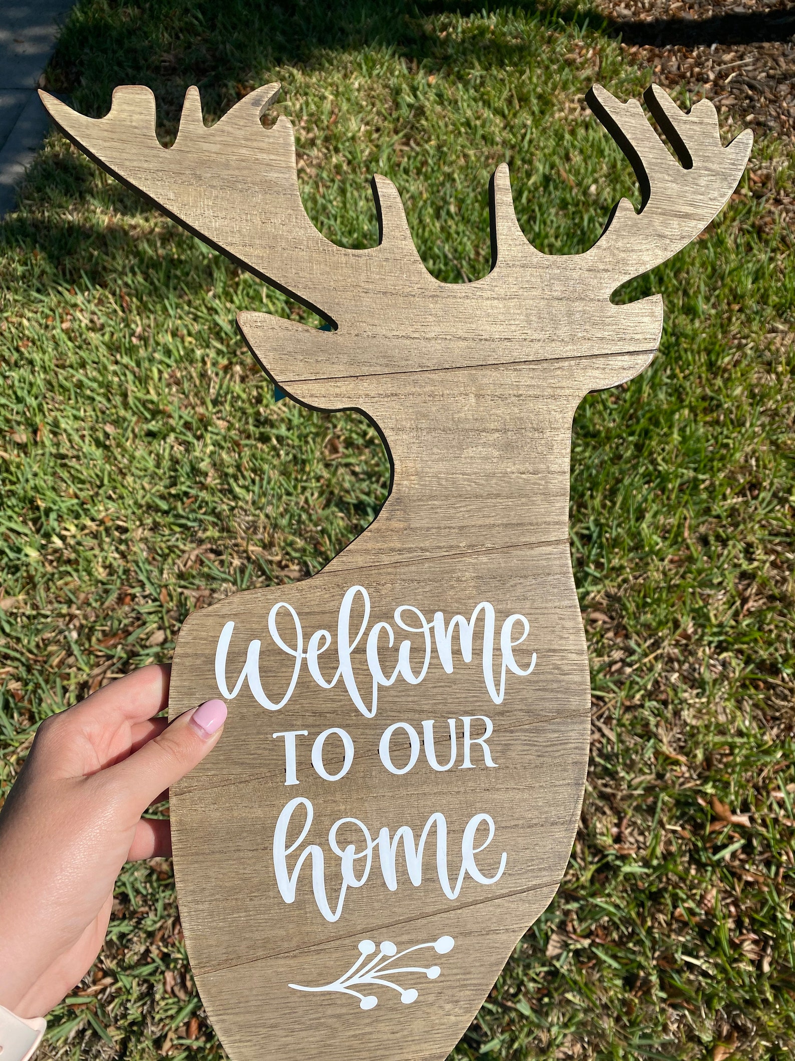 Deer Sign Home Decoration Etsy