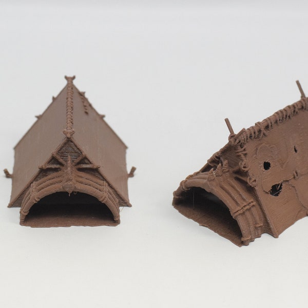 Hunter's Tent for 28mm miniatures gaming.