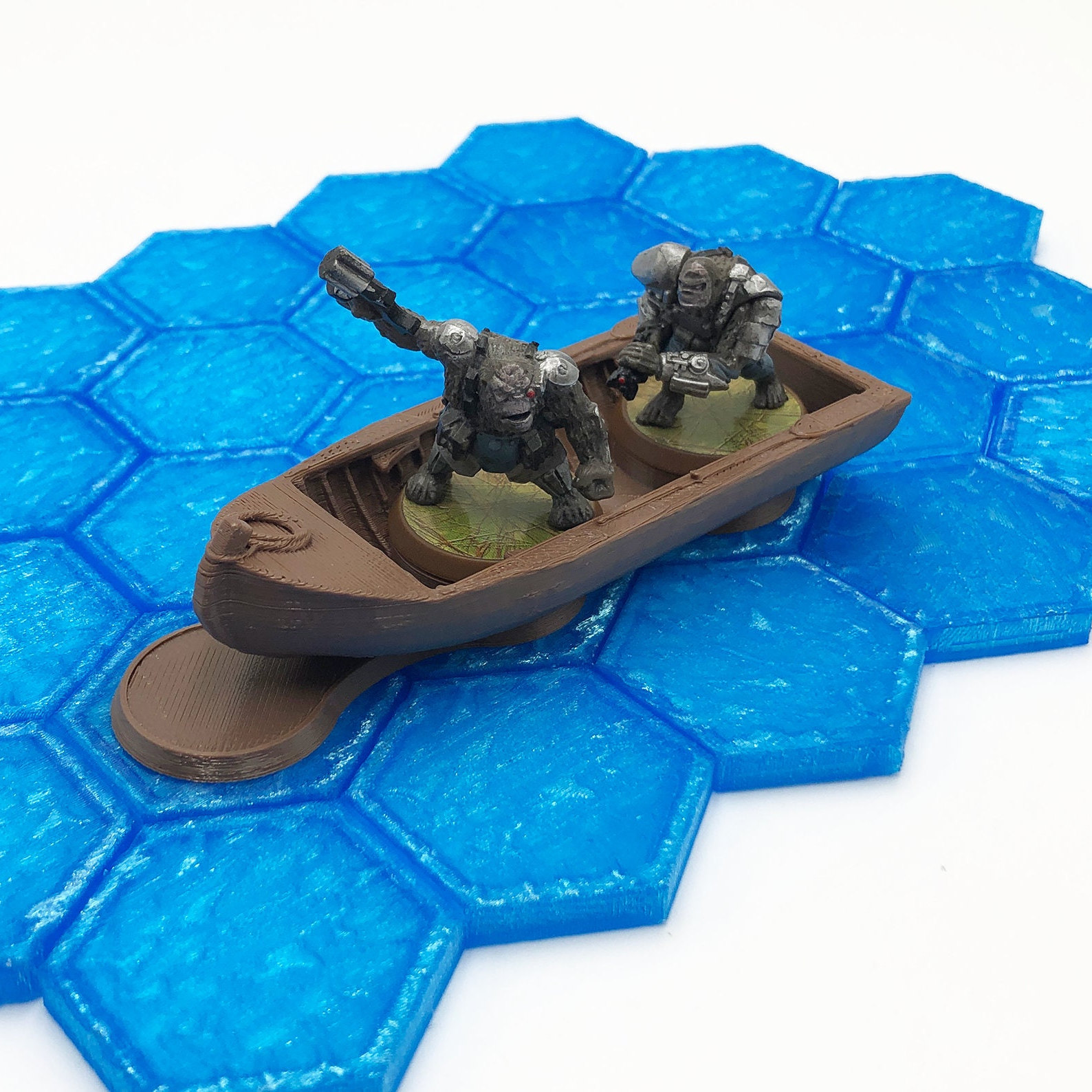 Rowboat for Heroscape, hero-scale miniatures, scatter terrain, role playing games, scale model, model railroad scenery, diorama scenery