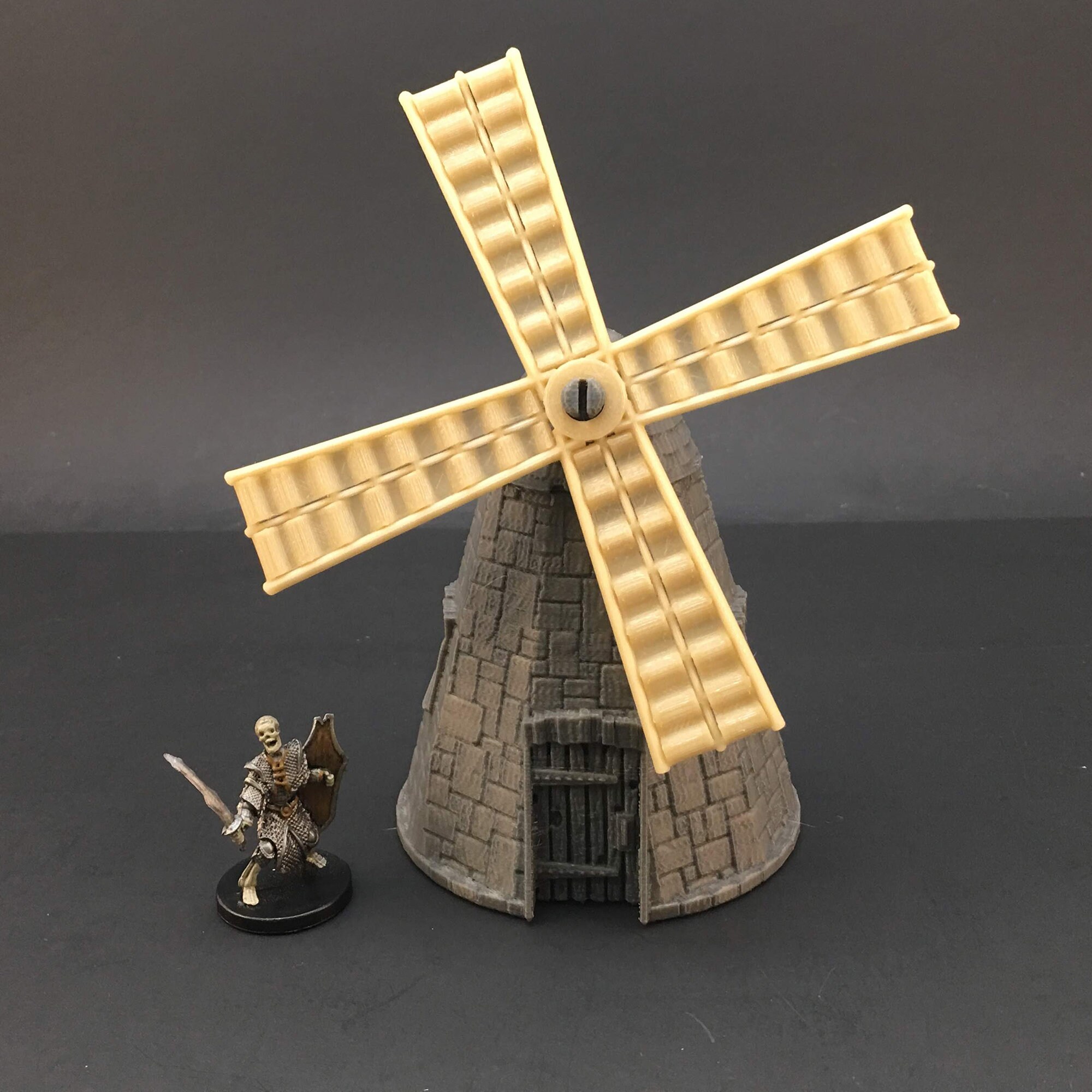 Moulin à vent en pierre pour les jeux miniatures de 28 mm -  France