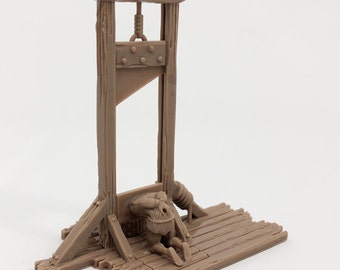 Guillotine for 28mm miniatures gaming, scale model, diorama scenery, scatter terrain, ancient device, torture model