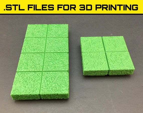 Grass Texture STL Files Hyground Square Crowns Terrain for - Etsy India