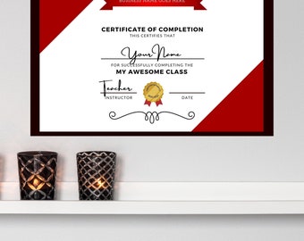 Certificate of Completion Nails/ Lashes Course/Editable Template/Nails Course Certificate/Wig Class Certificate/Course Certificate Canva