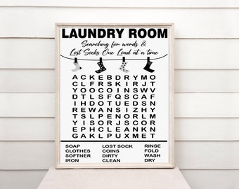 Laundry Wall Art, Funny Laundry Room Art, Funny Housewarming Gift Ideas, Laundry Room Sign, Wall Sign for Laundry, Digital Download