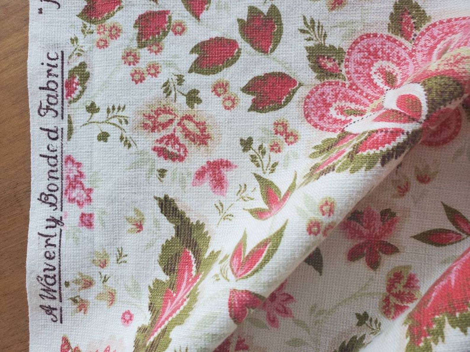 Vintage Waverly Floral Cotton Decorator Fabric | Etsy
