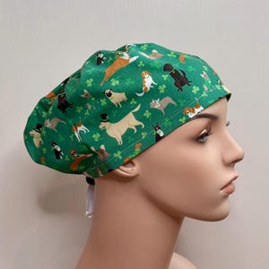 St. Patty’s day puppy party scrub cap