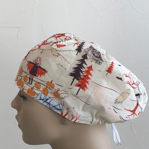 retro HalloweenEuropean style surgical scrub cap