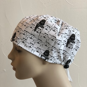 2 Star Wars fabric option women scrub cap