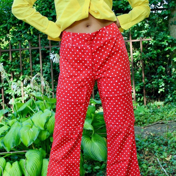 Vintage Handmade Polka Dot Pants