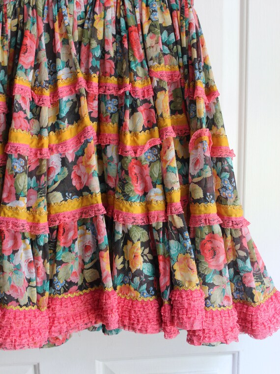 Vintage square dancing dress gem